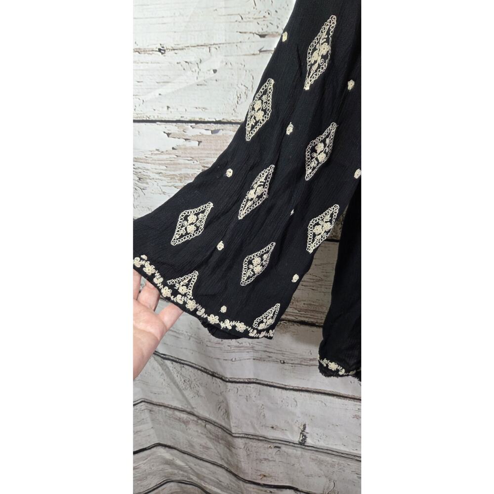 Free People Cinnamon Diamond‎ Embroidered Tunic Top Size Xs - Picture 8 of 10